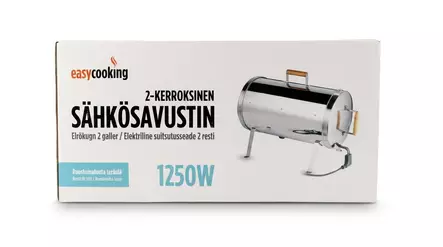 Easy Cooking Sähkösavustin 2-kerroksinen - Grillit ja savustimet - 6430058410126 - 2