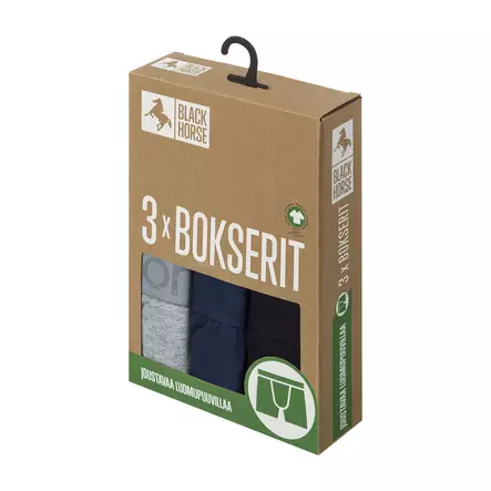 Joustava Puuvilla Boxeri X3 S - Miesten pitkät alushousut ja kerrastot - 7029340096606 - 1