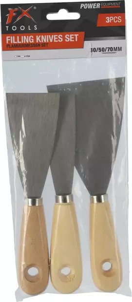 Lastasetti 3-osainen - Maalikaapimet ja teräsharjat - 8711295889516 - 1