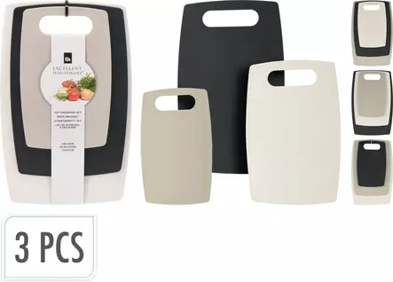 Leikkuulautasetti 3-osainen - Avaajat, raastimet ja keittiötarvikkeet - 8720573839266 - 1