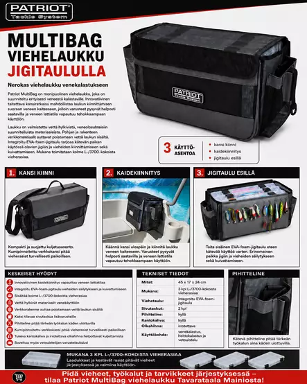 PATRIOT Multibag Vieherasialaukku - Viehe- ja kalastuslaukut - 6417512544436 - 1
