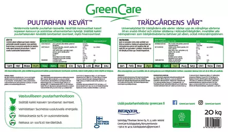 PUUTARHAN KEVÄT 20 KG GREEN CARE - Puutarhakateaineet - 6417610051126 - 2