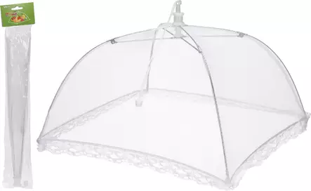 Ruokasuoja polyesteri valkoinen 30 cm - Leipälaatikot ja säilytys - 8718158042576 - 1