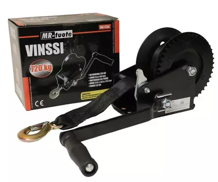 Vinssi liinalla 50mm X 8m 720kg - Veneen kuljetus - 6430032156156 - 2