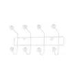4Living Seinänaulakko Point 8 koukkua valkoinen - Vaatteiden säilyttäminen - 6410416023236 - 1