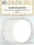 Koristekehys Soikea valkoinen - Tee-se-itse DIY - 6417715029006 - 1