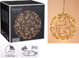 Led-Valopallo musta 25 cm - Valokoristeet - 8721037551786 - 1