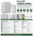 VattiW langaton ovikello 230 V – kineettinen painonappi - Ovikellot ja turvalukot - 6438168122106 - 2