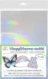Vinyylitarra A4 hologrammi hopea 2ark - Tee-se-itse DIY - 6417715123926 - 1