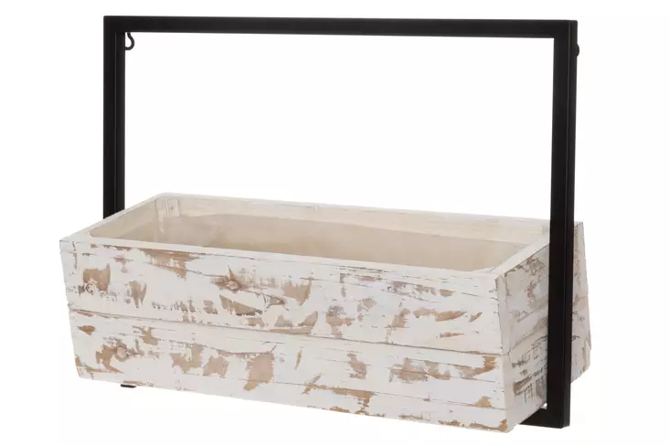 4Living Kukkateline seinälle Rustic 49x16x34 cm - Kukkapöydät ja tasot - 6410413277786 - 1