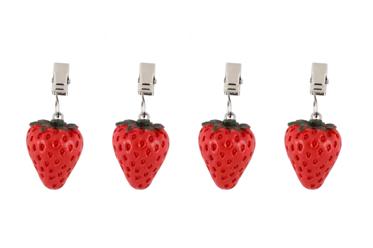 4Living Pöytäliinan tuulipaino 4 kpl mansikka - Koriste-esineet - 6410416362786 - 1