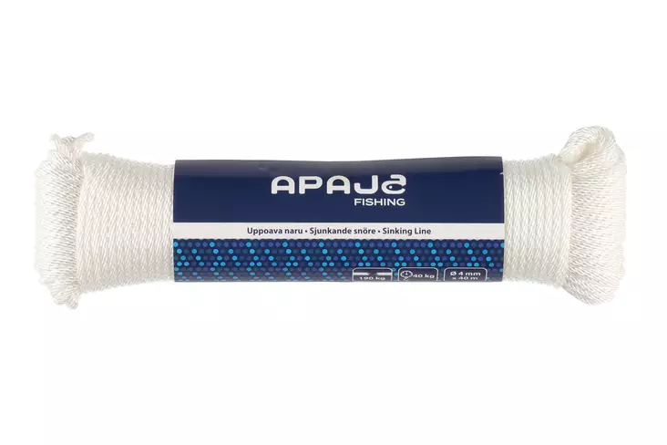 Apaja Naru uppoava 4 mm x 40 m - Iskukoukut ja pitkäsiimat ym - 6410411291326 - 1