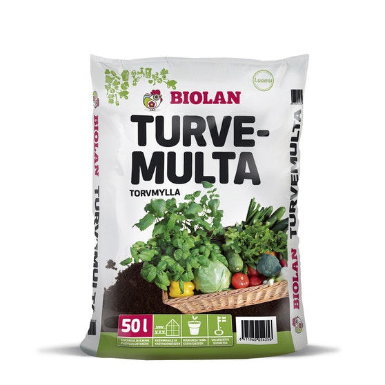 BIOLAN TURVEMULTA 50 L - Puutarhakateaineet - 6411960054356 - 1