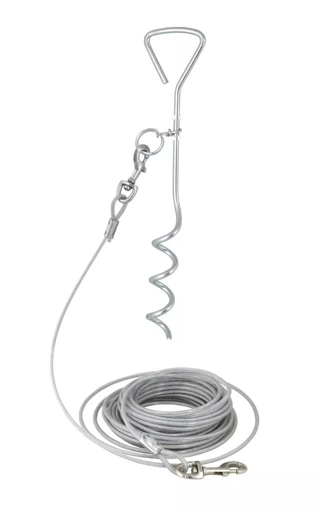 Best Friend Gear Tie juoksuvaijeri 12 m & maakoukku - Koiran ulkoilutarvikkeet - 5700551140266 - 1