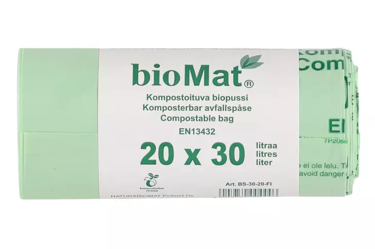 Biomat bio roskapussi 20 kpl 30 L - Jätteiden lajittelu - 9007730004446 - 1