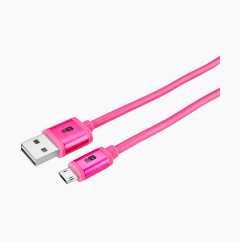 DURACELL MICRO USB KAAPELI 1M PINKKI - Muut puhelintarvikkeet - 5055190179826 - 1