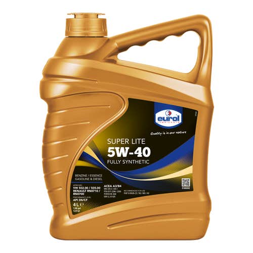 Eurol Super Lite 5W40 4L - Täyssynteettiset öljyt - 8712569006196 - 1