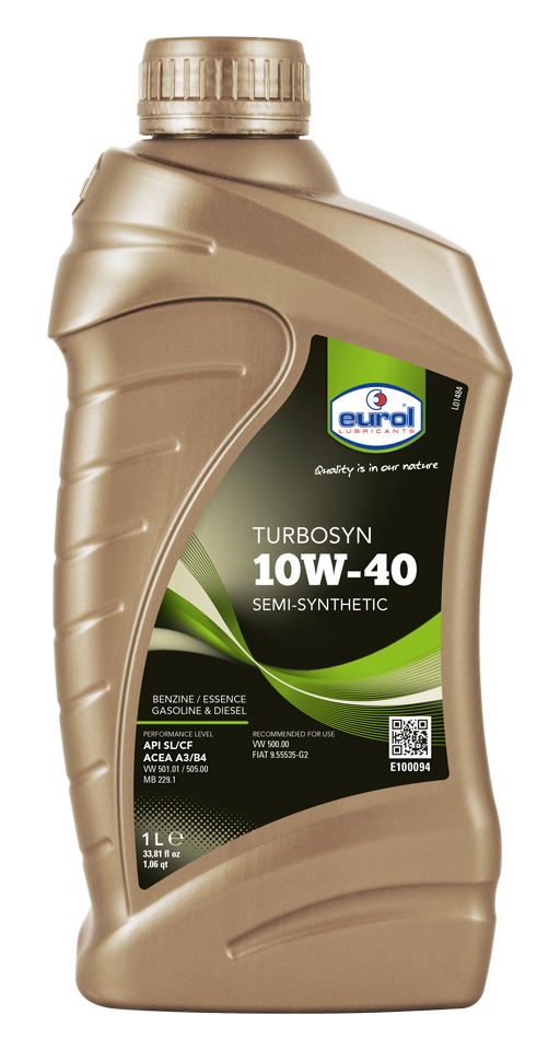 Eurol Turbosyn 10W40 1L - Täyssynteettiset öljyt - 8712569002006 - 1