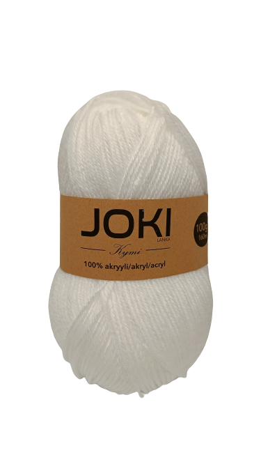 JOKI-KYMI AKRYYLILANKA valkoinen - Neulelangat ja virkkuulangat - 6438159319546 - 1