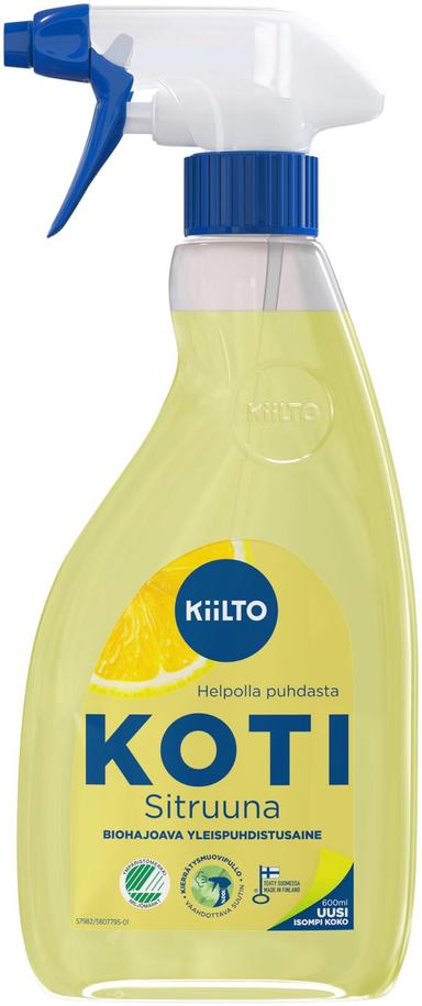 KIILTO SITRUUNA SPRAY 0,6 L - Yleispuhdistusaineet - 6417964579826 - 1