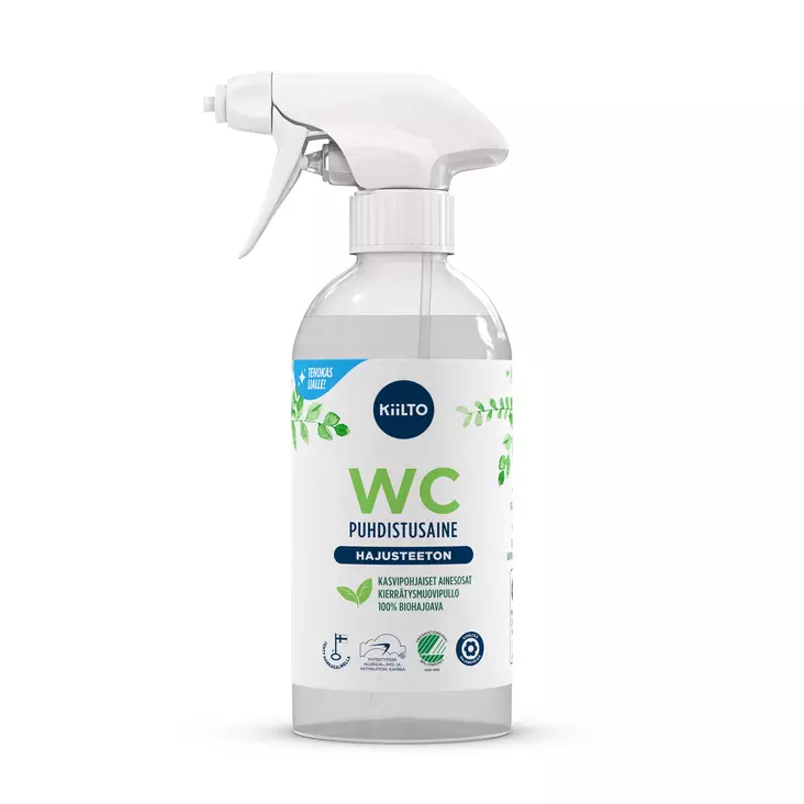 KIILTO hajusteeton WC-PUHD.SPRAY 500ML - WC:n puhdistus ja putkenavaajat - 6417964579376 - 1