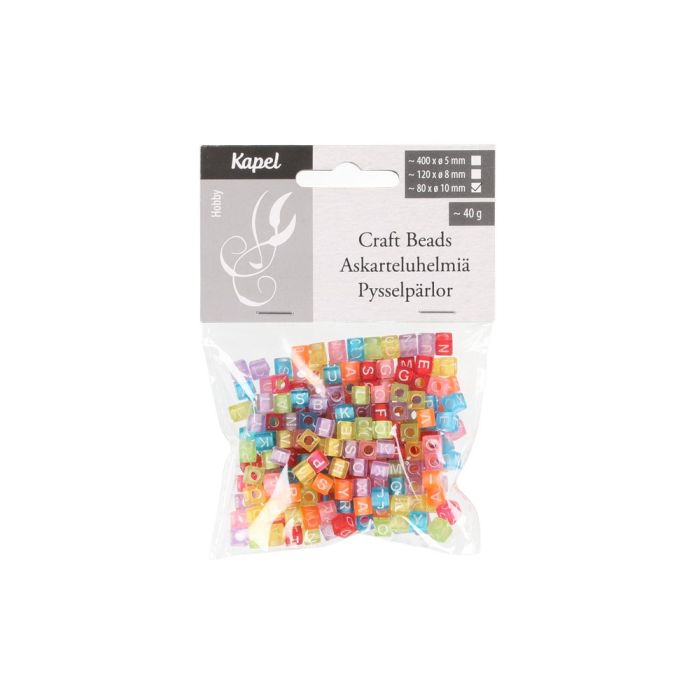 Kapel Kirjainhelmet värilliset - Tee-se-itse DIY - 6410416288086 - 1