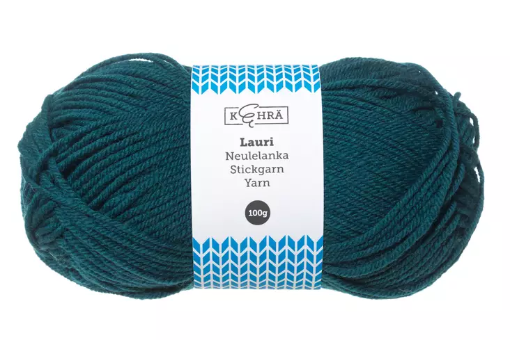 Kehrä Lauri Neulelanka petrooli 100 g - Neulelangat ja virkkuulangat - 6430041943136 - 1