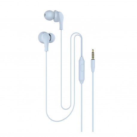 Kuulokkeet mikrofonilla, 3.5mm sininen - Kuulokkeet - 6430076521156 - 1