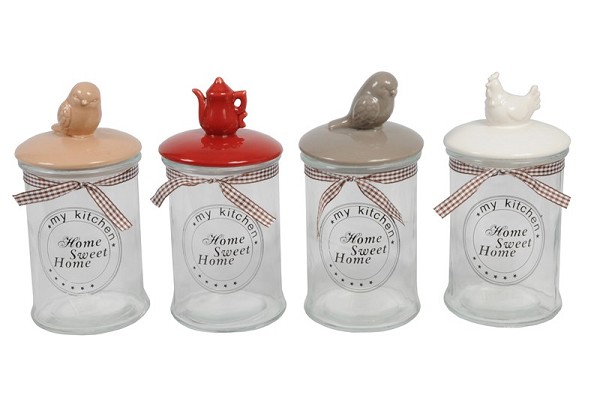 LASIPURKKI KERAAMISELLA KORKILLA - Ruuansäilytysrasiat - 8711252179506 - 1