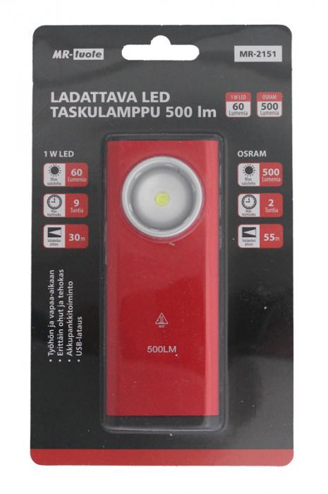 LED TASKULAMPPU SLIM 500LM - Taskulamput - 6430032159966 - 1