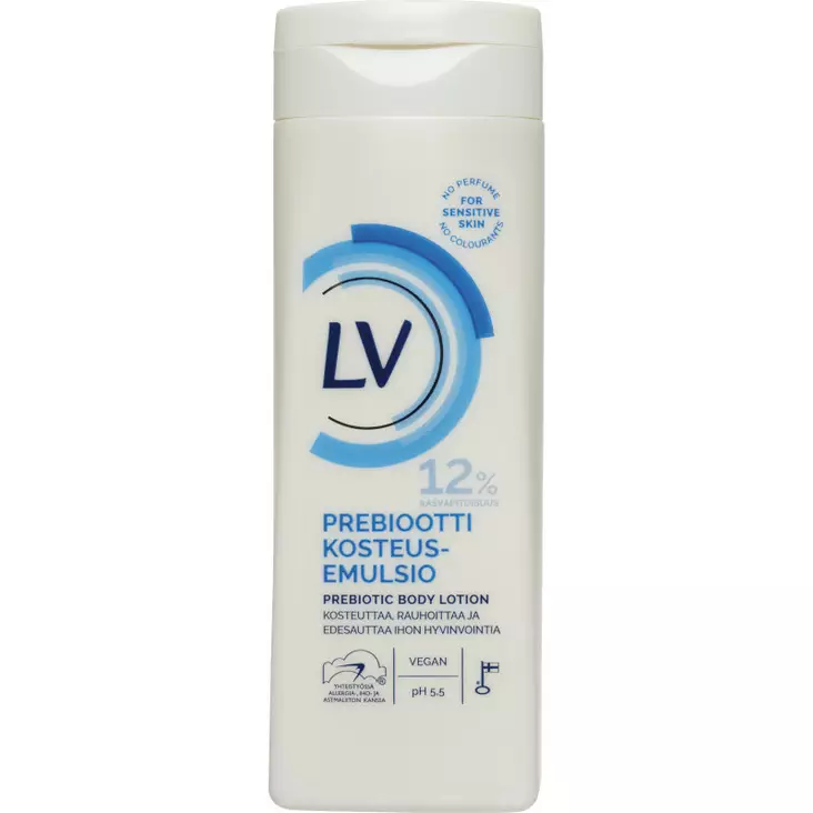 LV PREBIOOTTI KOSTEUSEMULSIO 250ML - Vartalonhoito - 6414505121636 - 1