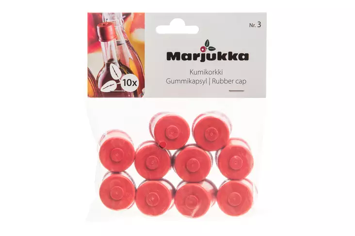 Marjukka Kumitulppa Nro 3 10 kpl - Säilöntäpurkit, pullot ja tarvikkeet - 6410410198176 - 1