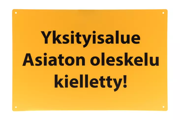 Opaste Yksityisalue 20x30 cm - Talonnumerot ja talokirjaimet - 6410412710116 - 1