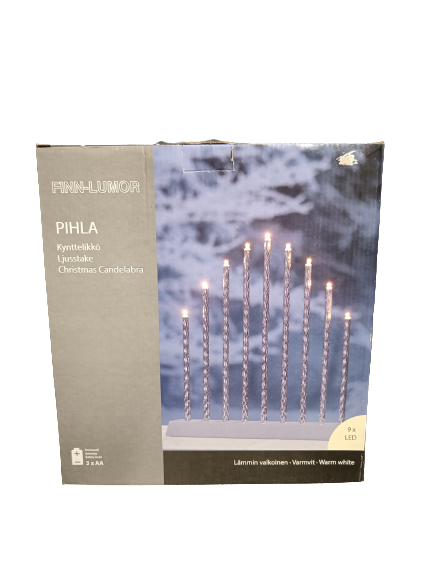 PIHLA KYNTTELIKKÖ HOPEA 9 LED - Kyntteliköt - 6410412668806 - 1
