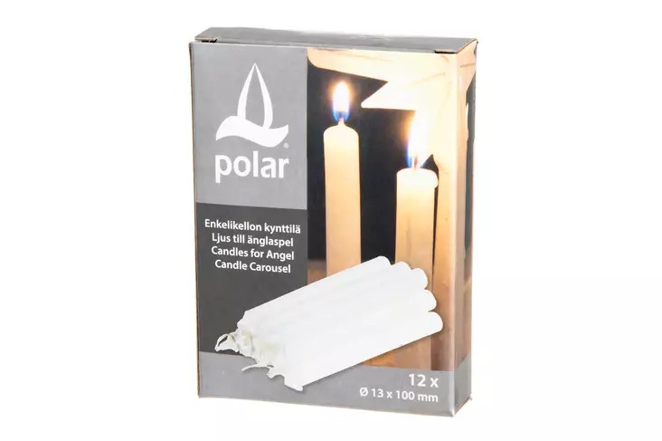 Polar Enkelikellon kynttilä 12 kpl - Pöytäkynttilät ja tuoksukynttilät - 6410412407016 - 1