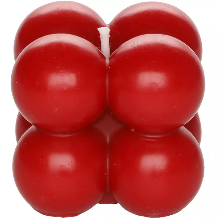 Polar Pöytäkynttilä Kuplakuutio t.puna - Pöytäkynttilät ja tuoksukynttilät - 6410416222066 - 1