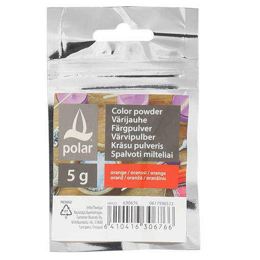 Polar Värijauhe kynttilä valmistukseen 5 g oranssi - Tee-se-itse DIY - 6410416306766 - 1