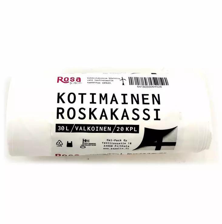 ROSKAKASSI 30L VALK. - Jätteiden lajittelu - 6418055064726 - 1