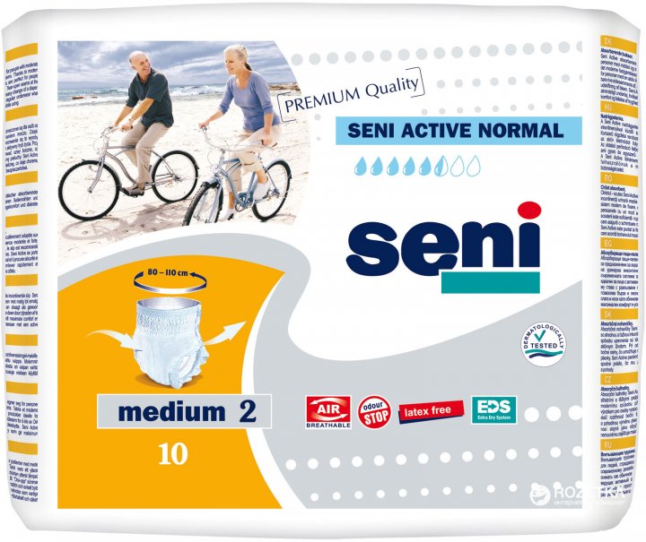 SENI ACTIVE NORMAL INKOHOUSUT KOKO MEDIUM - Inkositeet ja -housut virtsankarkailuun - 5900516693046 - 1