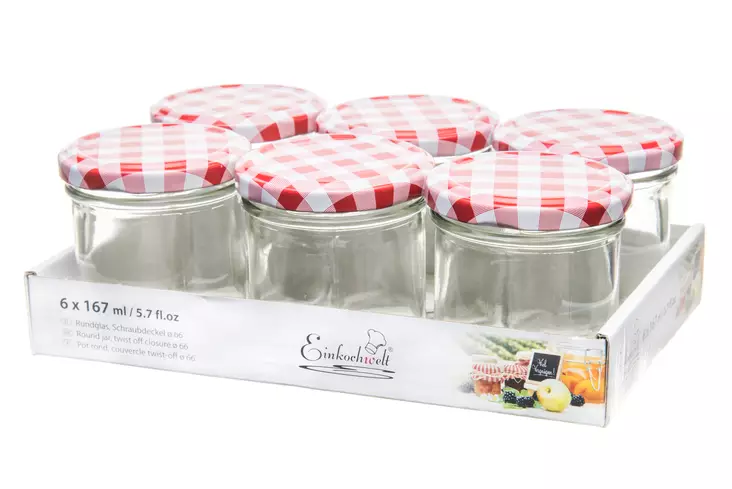 Säilöntätölkki 6 kpl 165 ml - Säilöntäpurkit, pullot ja tarvikkeet - 4037839344506 - 1