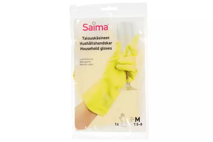 Saima Talouskäsineet 7,5-8 M - Suojavaatteet, -käsineet ja -tarvikkeet - 6410410184896 - 1