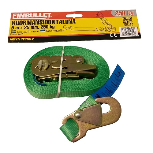 TAAKKALIINA RÄIKÄLLÄ 25MM / 5M - Kuormaliinat - 6438152018156 - 1