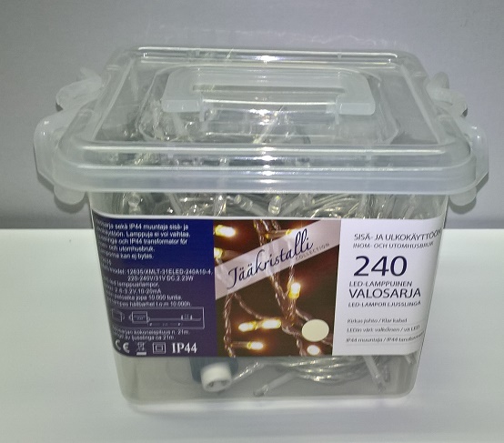 ULKOVALOSARJA 540 LED lämmin valkoinen - Ulkovalosarjat - 6438159128896 - 1