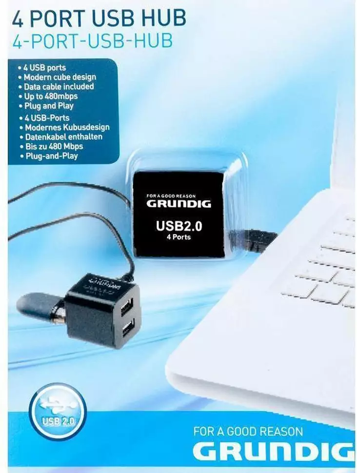 USB-JAKAJA GRUNDIG - Tietokonekaapelit - 8711252515946 - 1