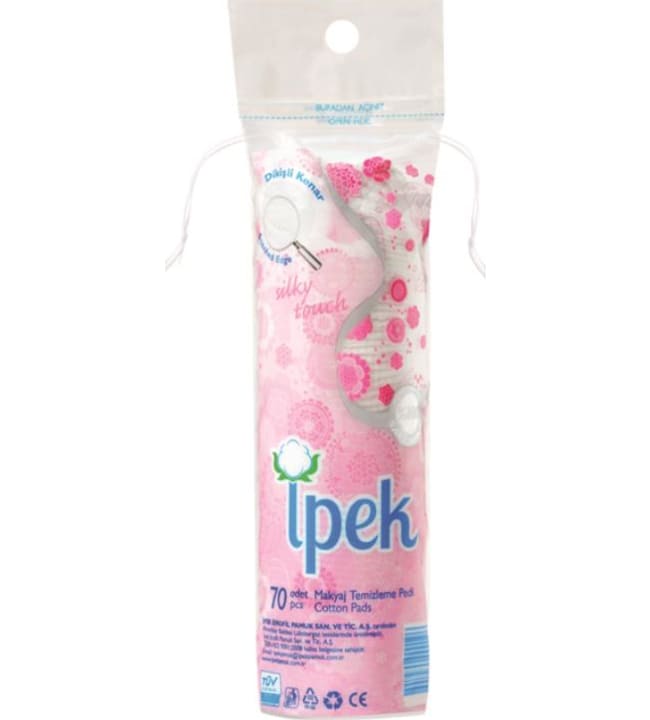 VANULAPUT PYÖREÄ IPEK 70 KPL - Vanut, vanulaput ja -puikot - 8691275000196 - 1