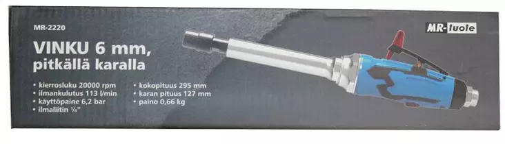 VINKU 6mm PITKÄKARA 127mm - Hiomatyökalut - 6430074690656 - 1