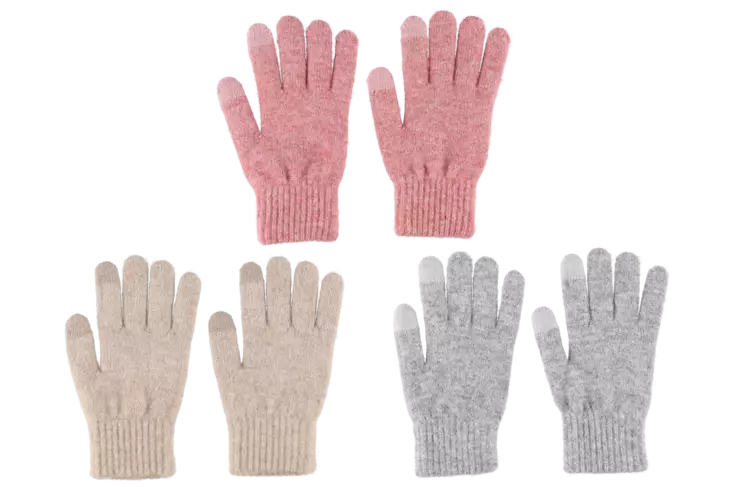 Acces Sormikkaat Recycled khaki - Naisten käsineet - 6410416405186 - 1