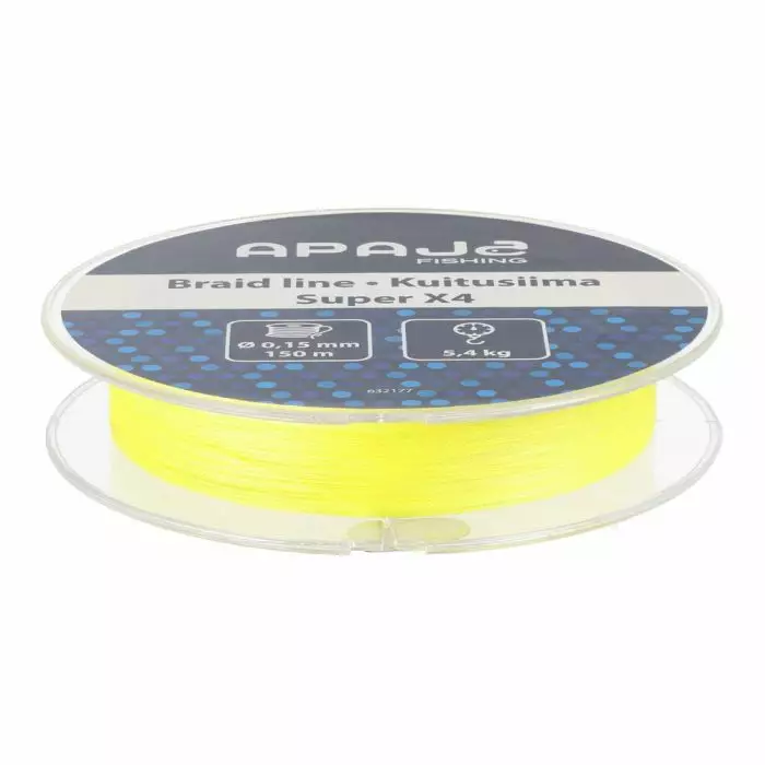 Apaja Kuitusiima Super X4 150 m 0,15 mm 5,4 kg - Kuitusiimat - 6410416321776 - 1