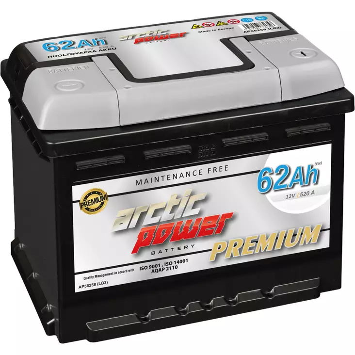 Arctic power akku 62 Ah - Auton akut - 6417196781356 - 1