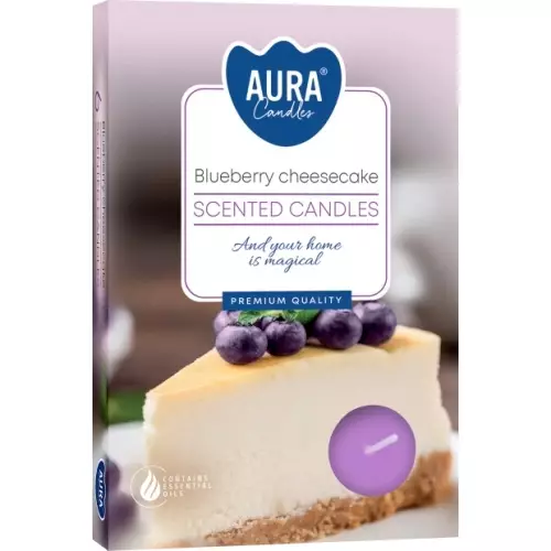 Aura Tuoksulämpökynttilä Cake 6kpl - Pöytäkynttilät ja tuoksukynttilät - 5906927053196 - 1